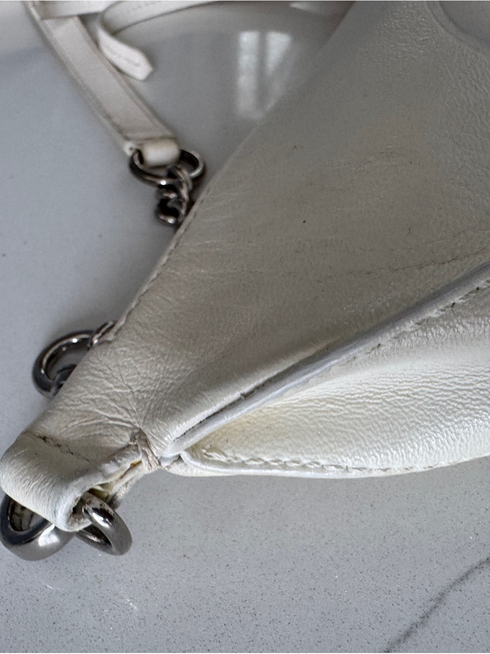 Jimmy choo cream Faye crossbody bag - Picture 8 of 12